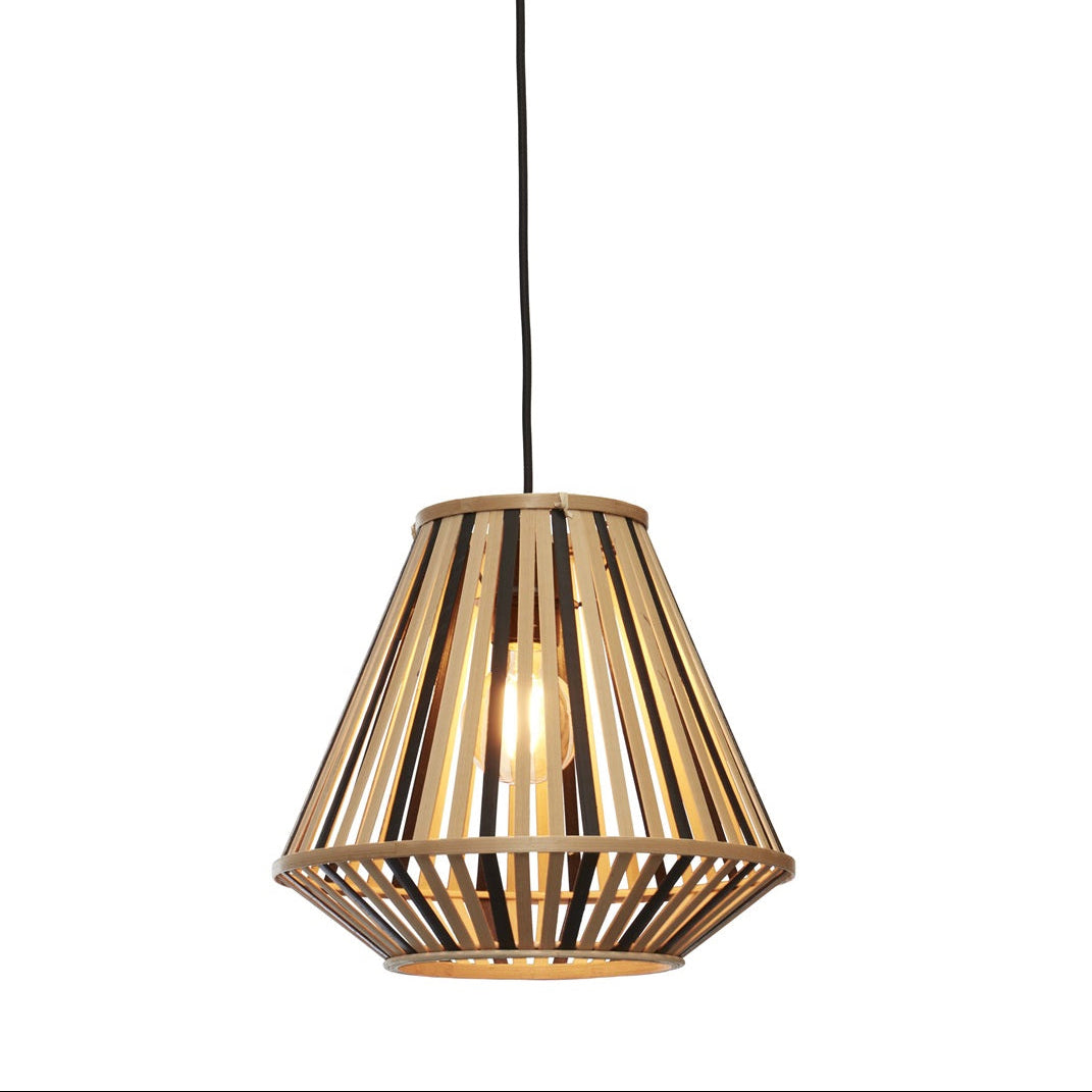 Hanglamp Merapi Diamand Zwart/Naturel