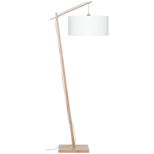 Vloerlamp Andes Naturel/Wit