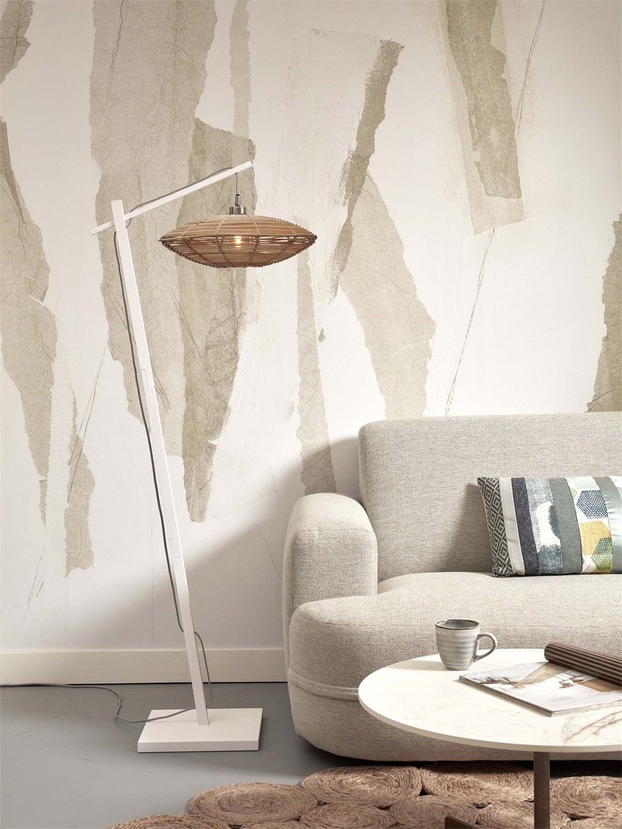 Vloerlamp Tanami Schijf S Wit