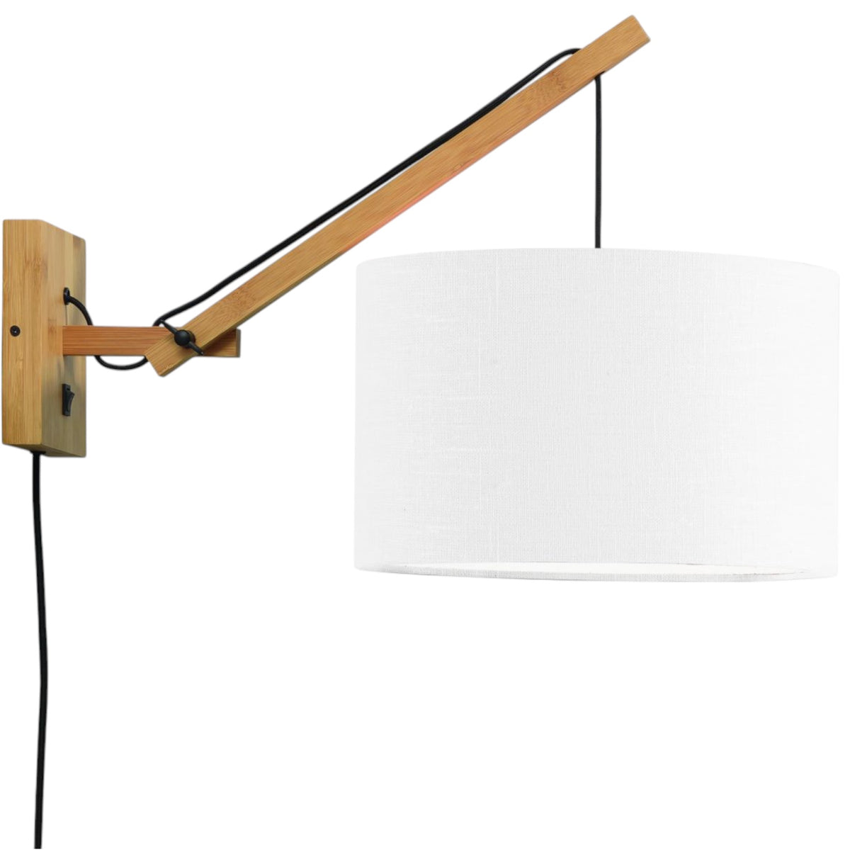 Wandlamp Andes S Naturel/Wit