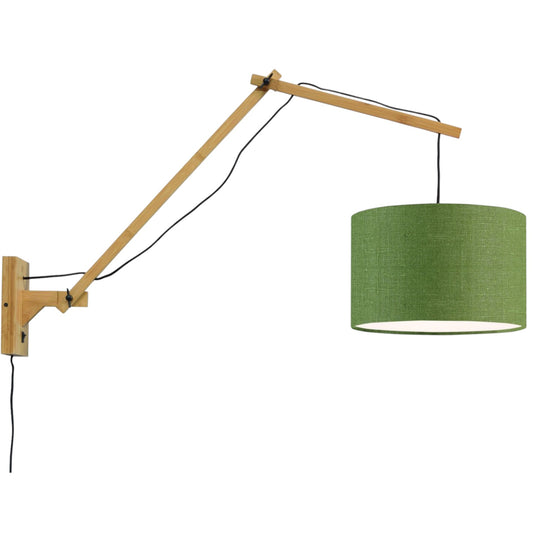 Wandlamp Andes L Naturel/Groen