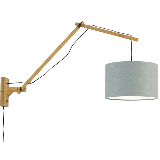 Wandlamp Andes L Naturel/Lichtgrijs