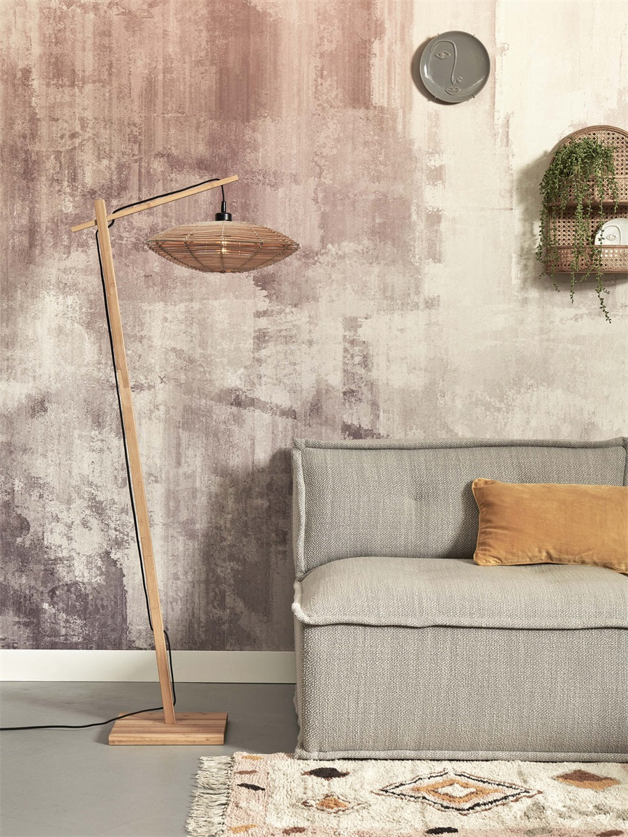 Vloerlamp Tanami Schijf S Naturel
