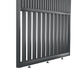 Houten roomdivider van RAL7021 massief eiken, ontworpen voor een strakke, hotel chique uitstraling. Een elegante toevoeging aan elk interieur.