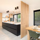 Elegante houten roomdivider, blank gelakt massief eikenhout, model Original®. Een stijlvolle en praktische toevoeging aan elk interieurontwerp