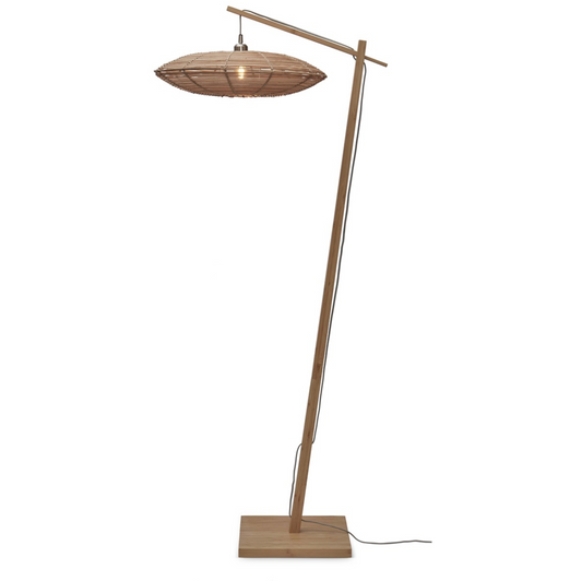 Vloerlamp Tanami Schijf L Naturel