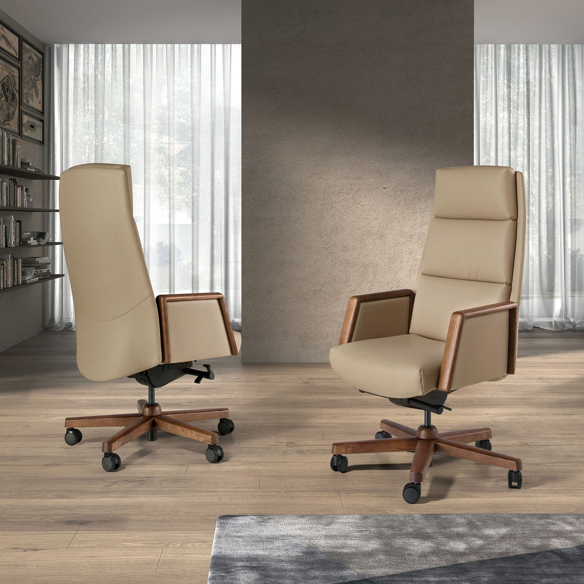 Japandi Bureaustoel Kema ™ ~ Beige