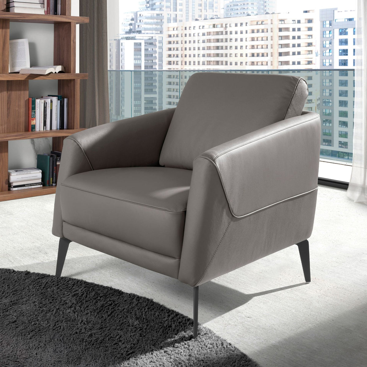 Japandi Fauteuil Kateno ™ ~ Grijs