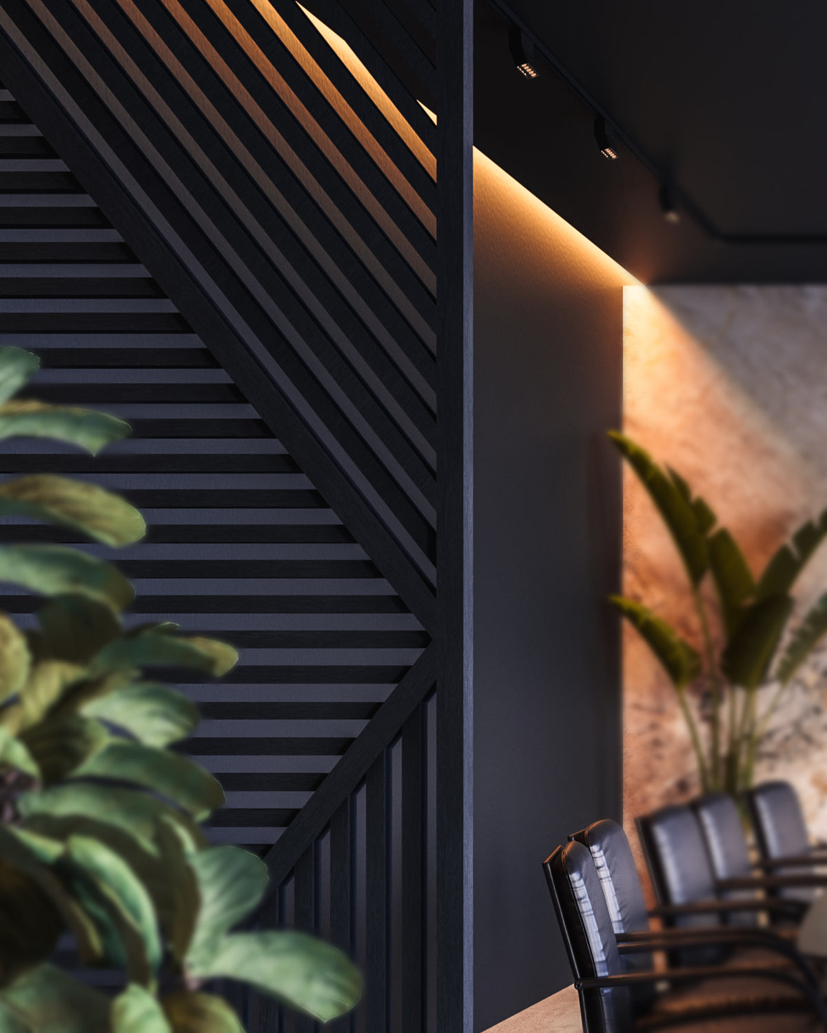 Japandi Roomdivider Shibuya ™  ~ Zwart