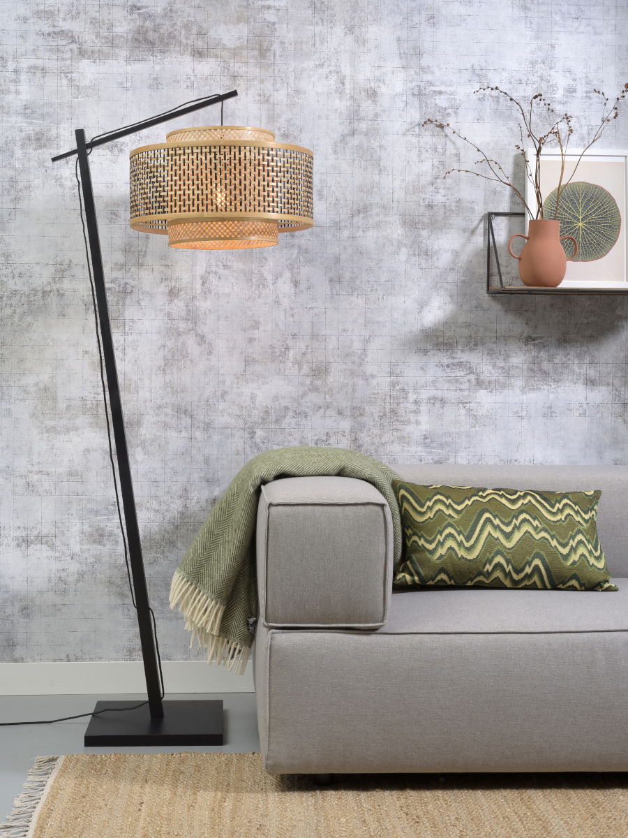Vloerlamp Bhutan Zwart Groot