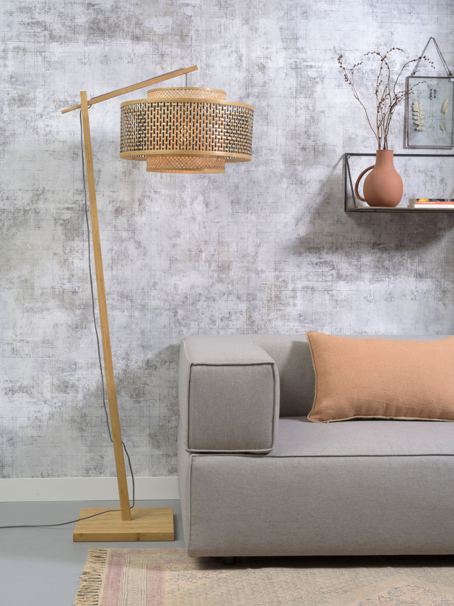 Vloerlamp Bhutan Naturel Groot