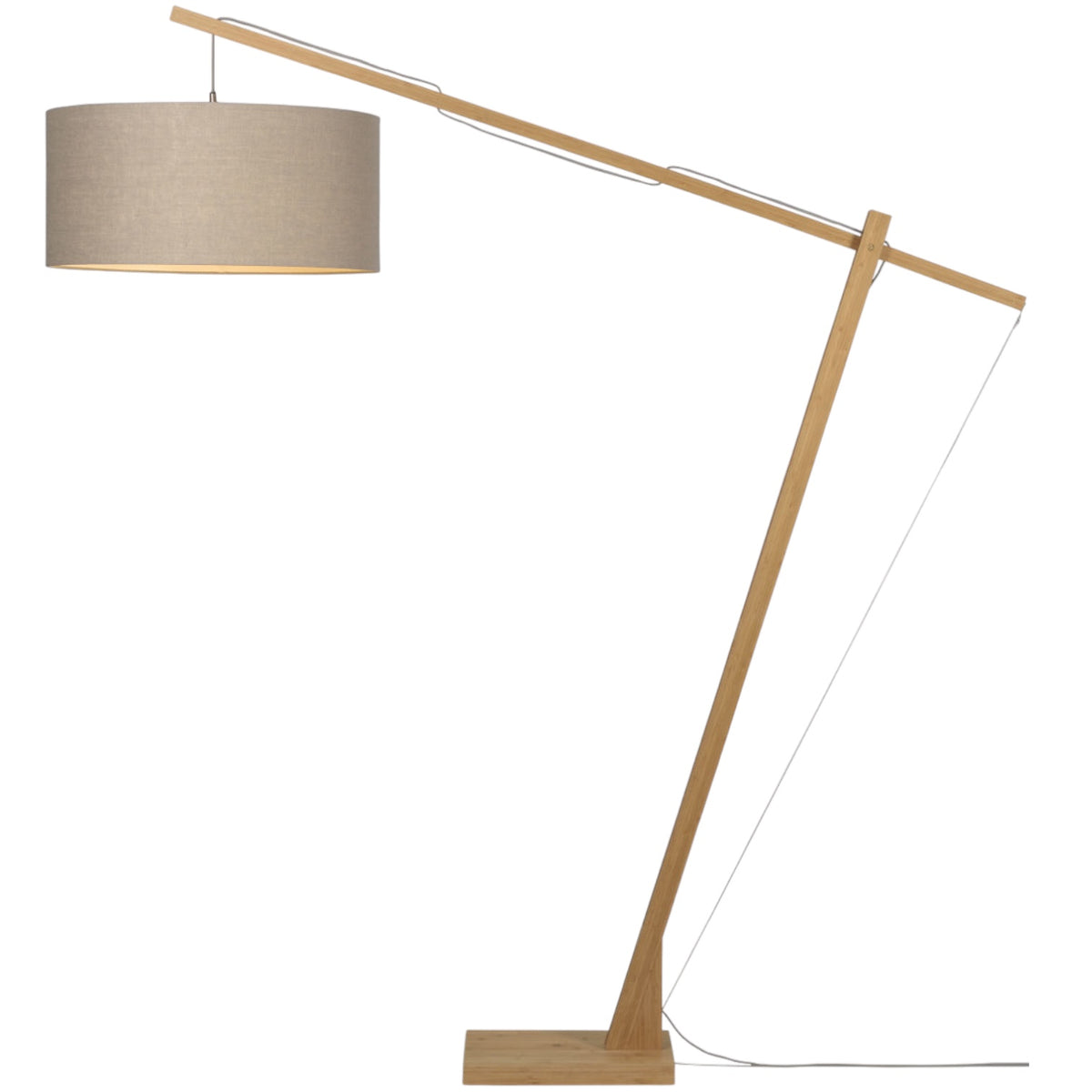 Vloerlamp Montblanc L Donker Linnen